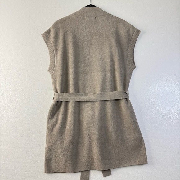 Barefoot Dream Cozy Chic Ultra Lite Waist Tie Vest Women Size S Comfy Pewter - Picture 4 of 12